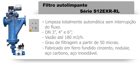 Filtro automtico autolimpante Série S12EXR-RL